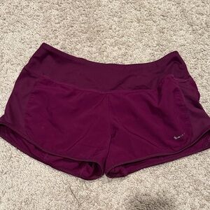 Nike Women's Maroon Athletic Shorts